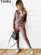 Ensemble de survêtement d'hiver 2PCS pour femme