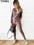 Ensemble de survêtement d'hiver 2PCS pour femme