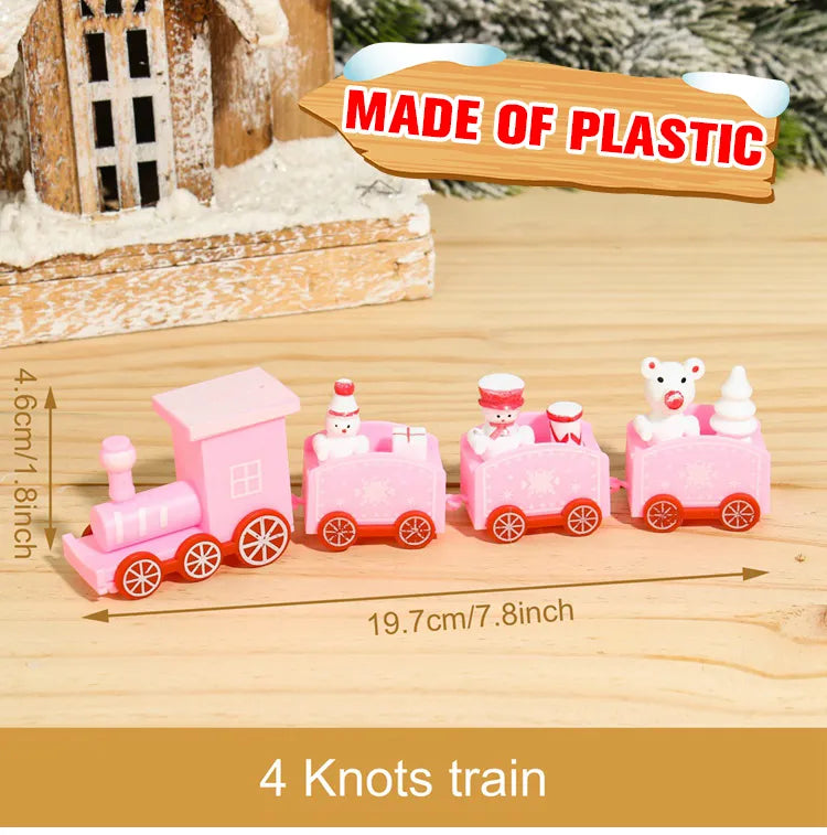 Mini train de Noël en Bois