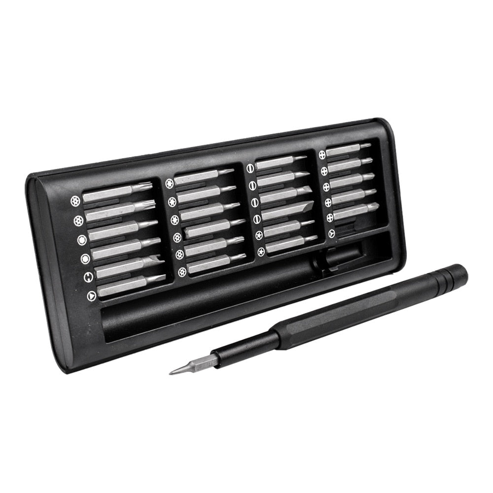 Kit de tournevis 25 en 1 avec embouts magnétiques