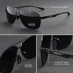 KINGSEVEN – Lunettes de Soleil Polarisées UV400 en Aluminium pour Homme