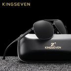 KINGSEVEN – Lunettes de Soleil Polarisées UV400 en Aluminium pour Homme