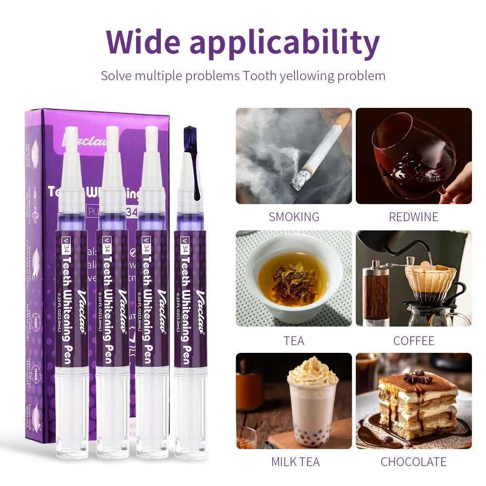 Stylo Magique Dents Blanches au Gel Violet - 2 ACHETÉS = 1 OFFERT