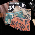 Lot de 4 Boxers en Soie Glacée à motifs