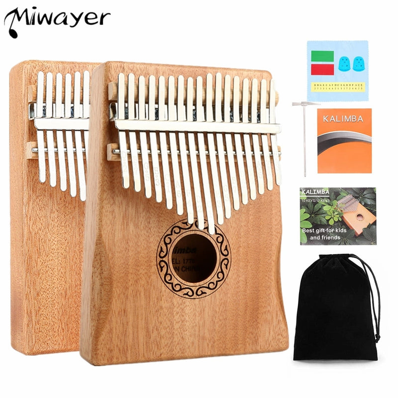 Kalimba – Piano à pouce - bois d'acajou