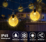 Guirlande solaire ampoule vintage