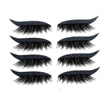 4 Pairs d'Eyeliner et Faux Cils Réutilisable Autocollants