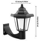 Set of 2 Vintage LED Solar Wall Lights