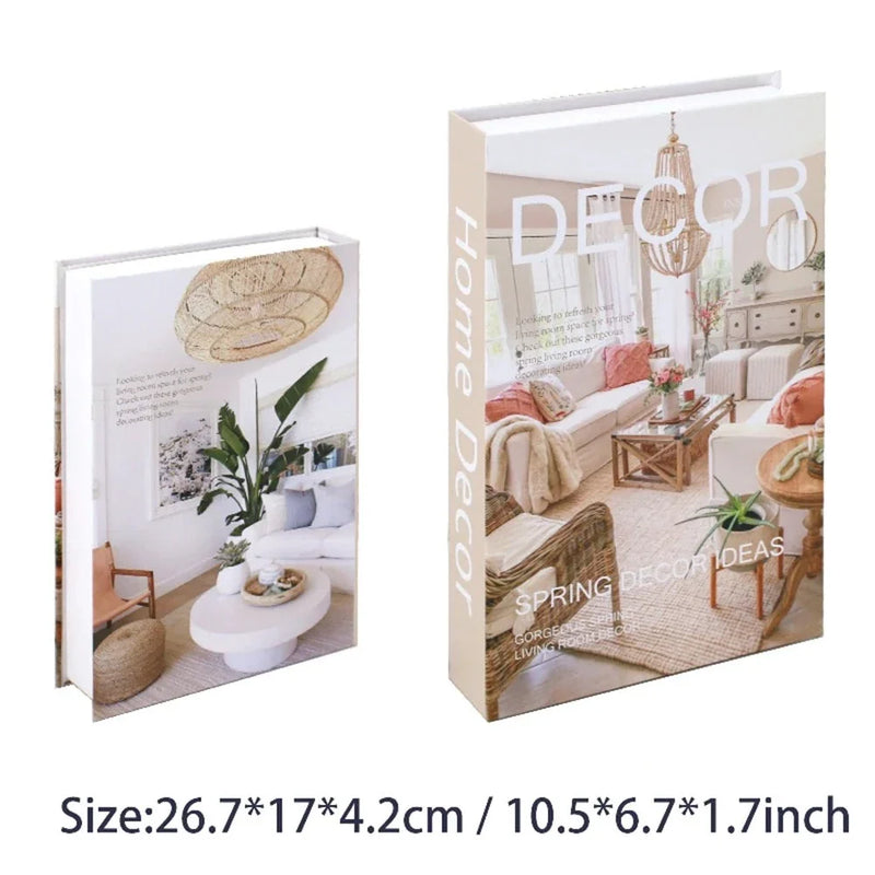 Faux livre décoratif avec rangement