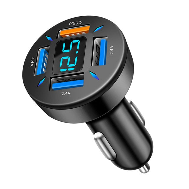 Chargeur de voiture USB 4 en 1