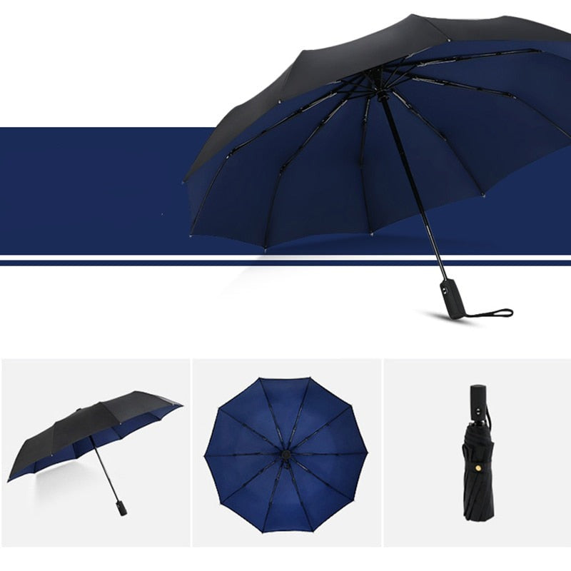 Parapluie XXL double couche et coupe-vent