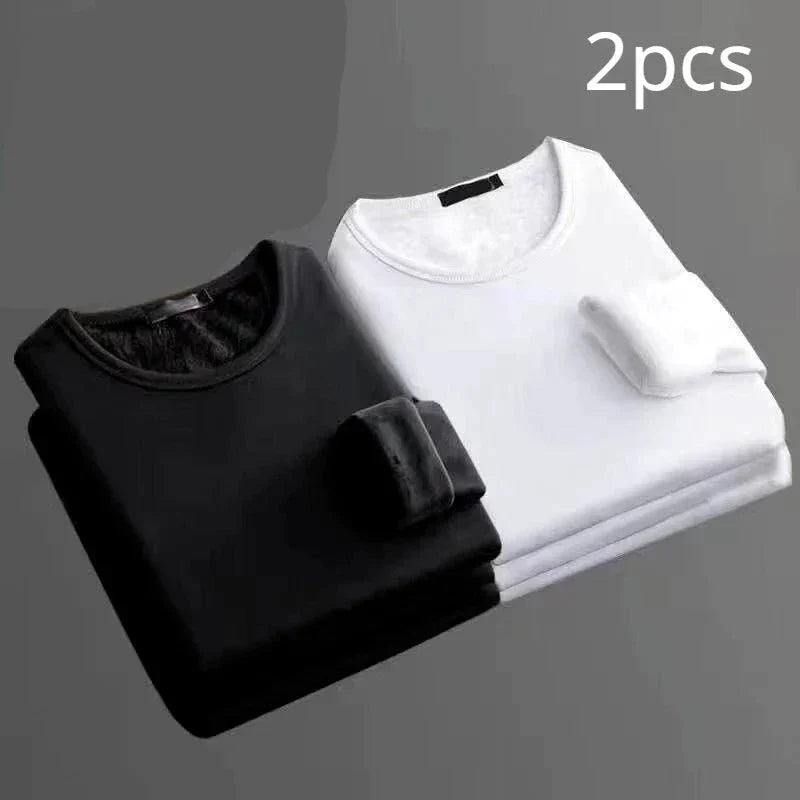 Lot de 2 T-shirts thermiques manches longues Doublure polaire -  Homme