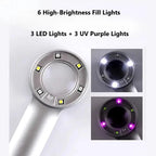 Loupe HD 60X Rechargeable avec LED et UV – Mini Microscope pour Bijoux, Antiquités, Lecture et Électronique