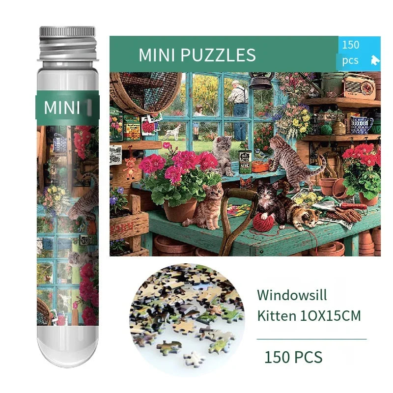 Mini Puzzle 150PCS dans tube à essai - 1 ACHETÉ = 1 OFFERT