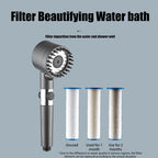 Pommeau de Douche Filtrant 3 Vitesses - Relaxation et Pureté