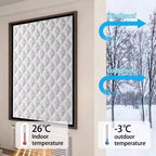 Rideau Isolant Thermique pour Fenêtre – Anti-Froid, Auto-Adhésif & Enroulable – 60 Dimensions