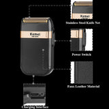 Rasoir Électrique Sans Fil avec Double Lame Waterproof