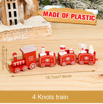 Mini train de Noël en Bois