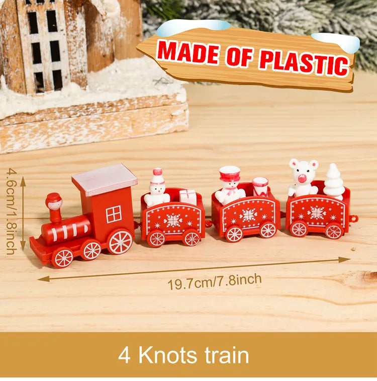 Mini train de Noël en Bois