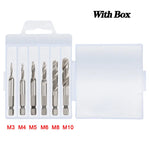 6Pcs Box Argenté - Long