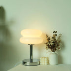Lampe macaron en verre Rétro années 60