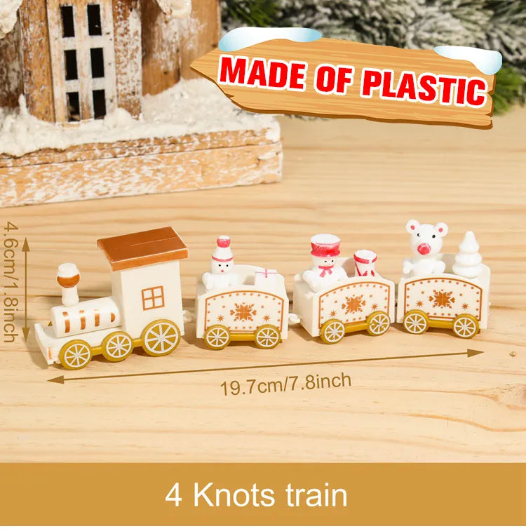 Mini train de Noël en Bois