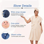 Ensemble 2PCS en Microfibre Absorbante – Peignoir Moelleux & Turban pour Cheveux, Idéal pour Spa et Maison