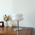 Lampe macaron en verre Rétro années 60