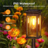 Lot de 2 Lampe solaire lanterne étanche