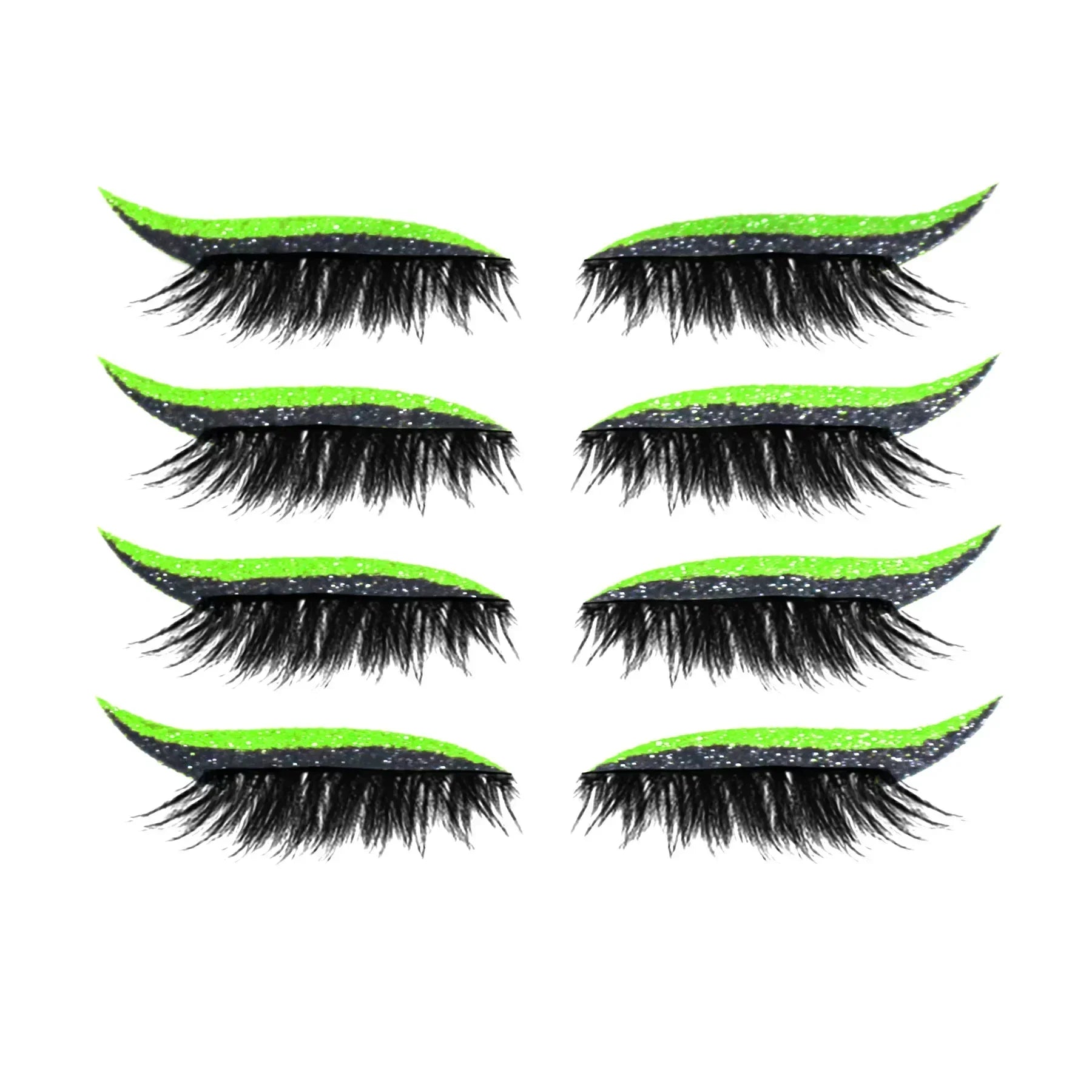 4 Pairs d'Eyeliner et Faux Cils Réutilisable Autocollants