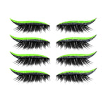 4 Pairs d'Eyeliner et Faux Cils Réutilisable Autocollants