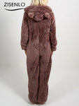 Pyjama combinaison polaire, moelleux & chaud - Femme