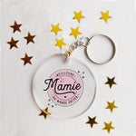 Idée cadeau - Porte-clé acrylique personnalisé papa, maman, tonton, mamie...