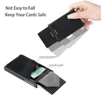 Porte-carte anti-RFID en aluminium - Pop-up automatique
