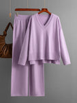 Ensemble pull et pantalon en tricot