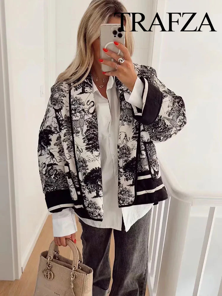 Veste Matelassée Style Kimono Japonais