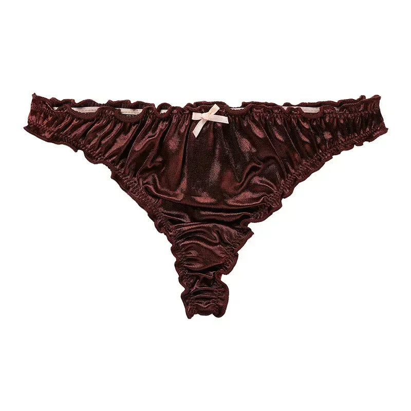 Culotte Tanga en satin de luxe - 1 ACHETEE = 1 OFFERTE