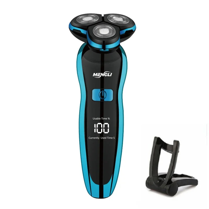 Rasoir Électrique Visage, Cheveux & Corps Étanche + 5 Accessoires OFFERTS
