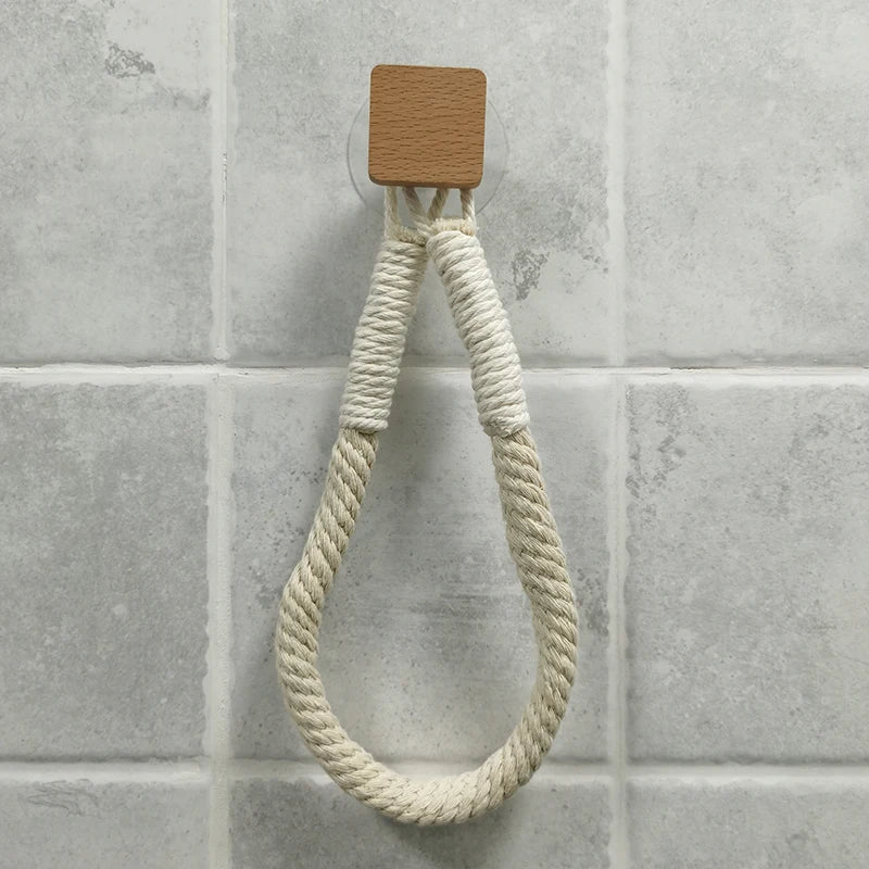 Porte-papier en corde Vintage - Sans clou ni vis
