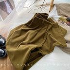 Pantalón de pana de talle alto