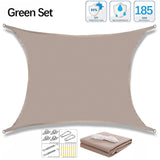 Voile d'ombrage carré ou rectangulaire - Kit complet