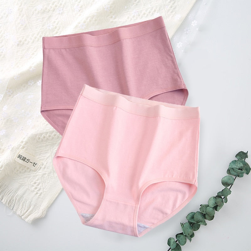 Lot de 2 Culottes taille haute en coton