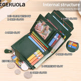 Portefeuille RFID en Cuir PU Grande Capacité