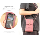 Pochette portefeuille tactile pour téléphone en Cuir