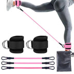 Ensemble Sangles de Cheville & Bandes de Résistance en TPE – Fitness, Musculation, Pilates & CrossFit Femme