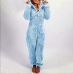 Pyjama combinaison polaire, moelleux & chaud - Femme