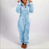 Pyjama combinaison polaire, moelleux & chaud - Femme