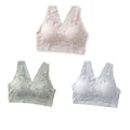 Lot de 3 Soutien-Gorge Push-Up Fleuris - Seconde Peau