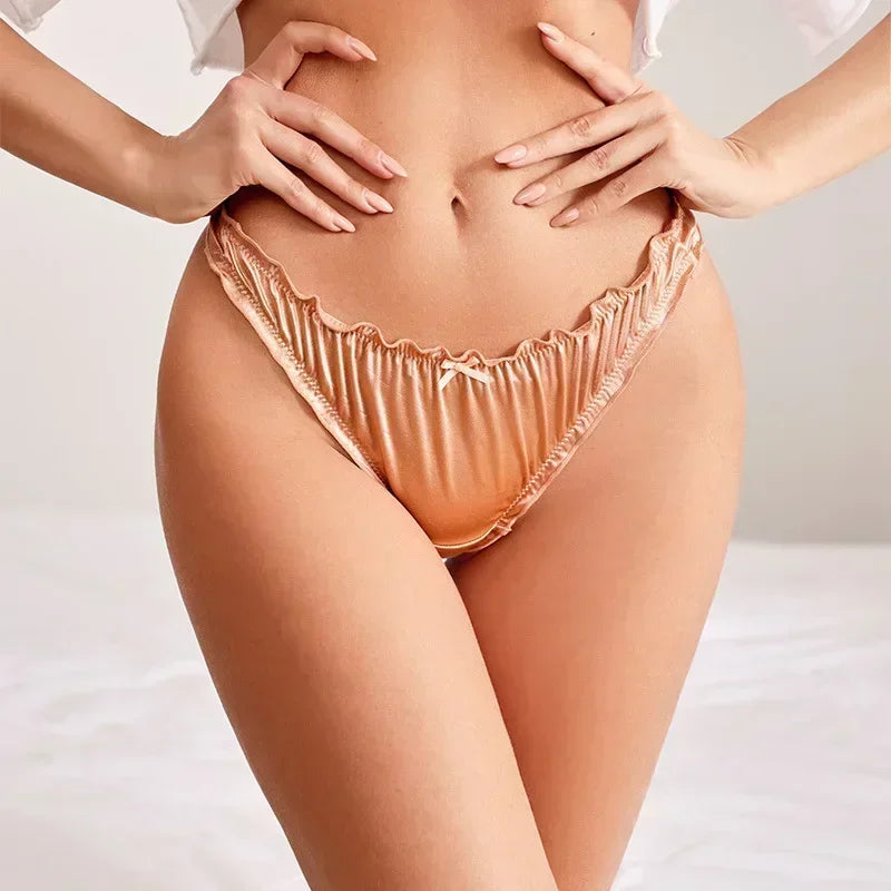 Culotte Tanga en satin de luxe - 1 ACHETEE = 1 OFFERTE