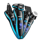 Rasoir Électrique Visage, Cheveux & Corps Étanche + 5 Accessoires OFFERTS